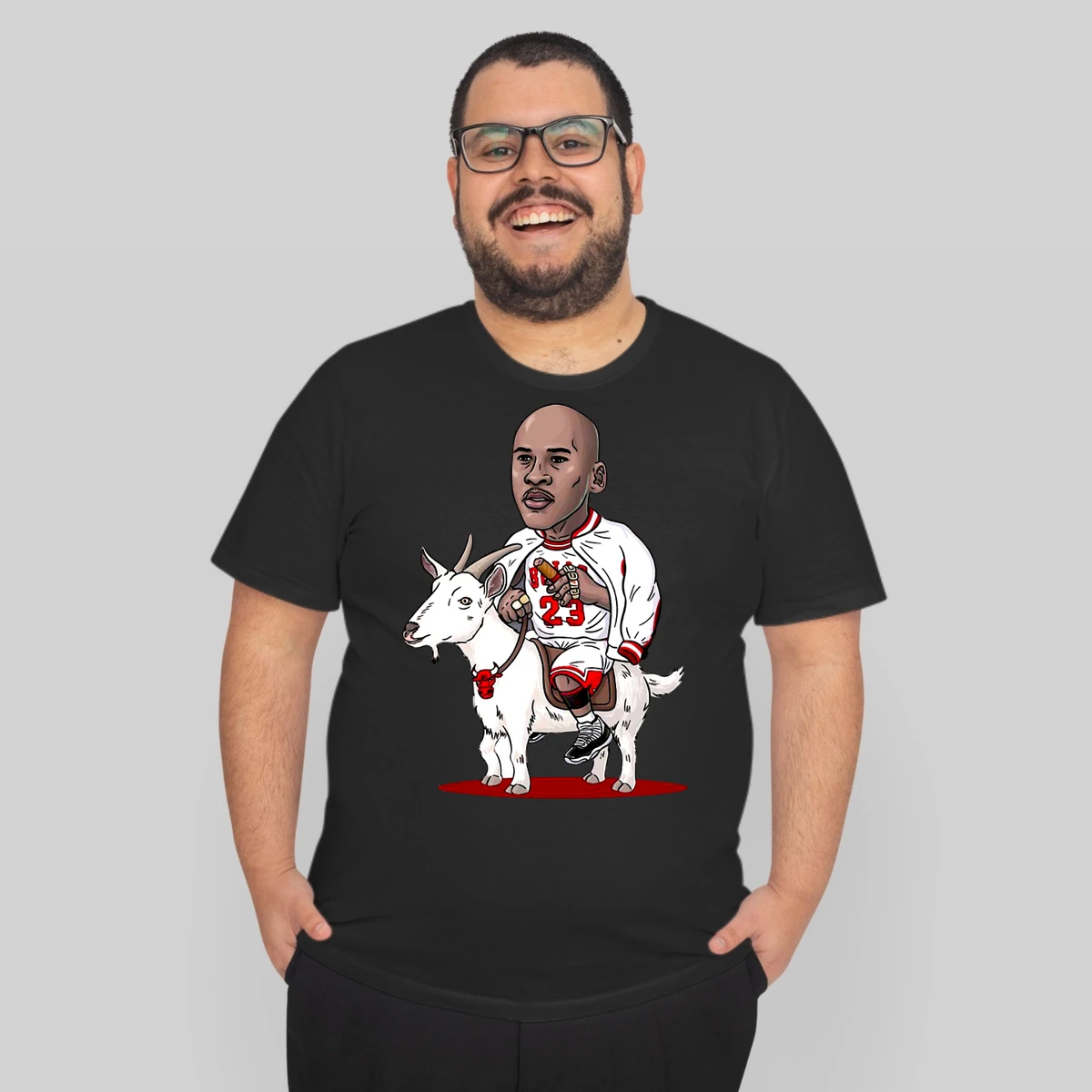 Michael Jordan Riding Goat