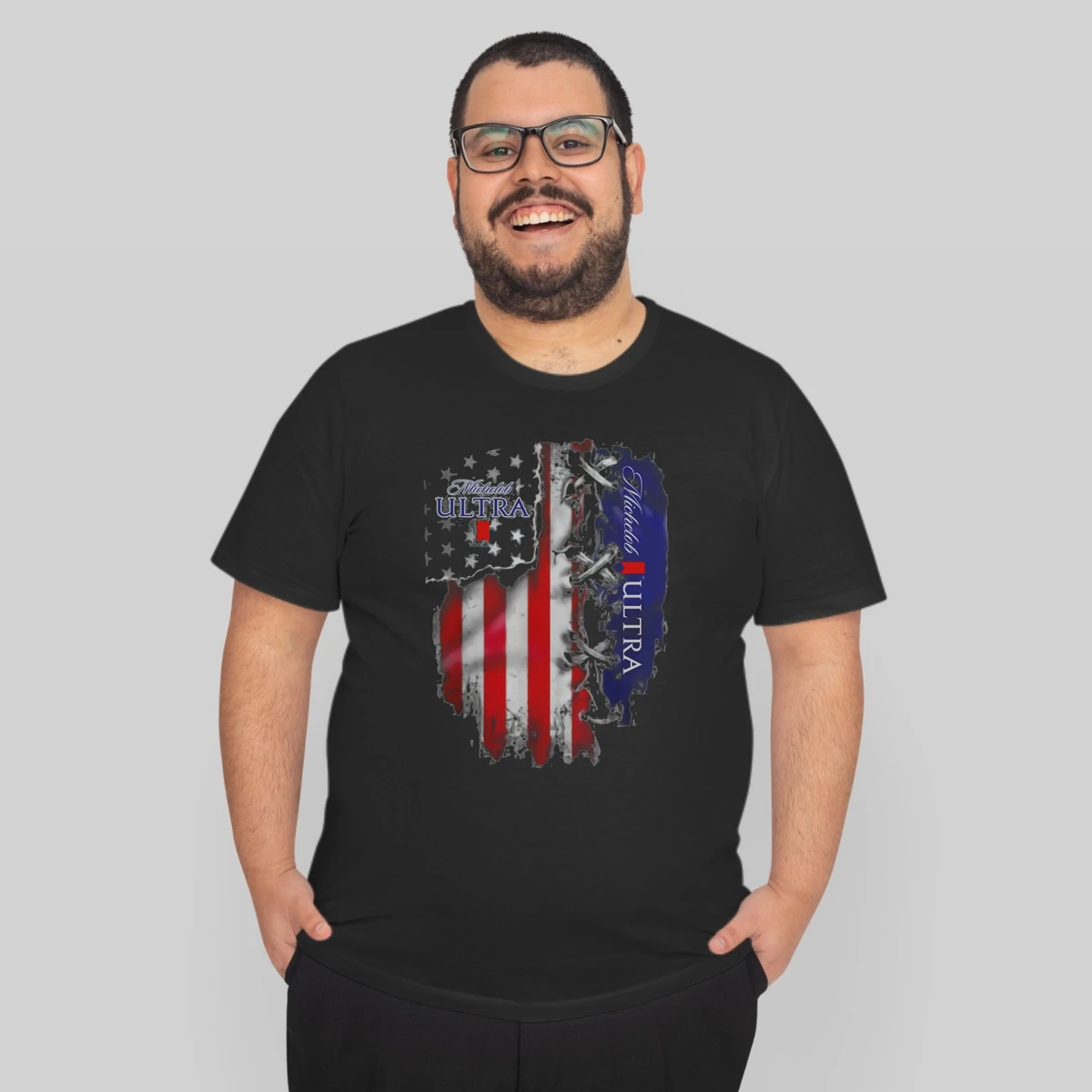 Michelob Ultra Beer Inside American Flag