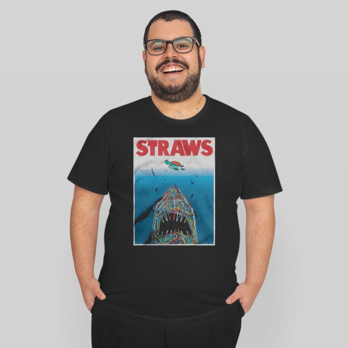 Straws Jaws Shark And Turles