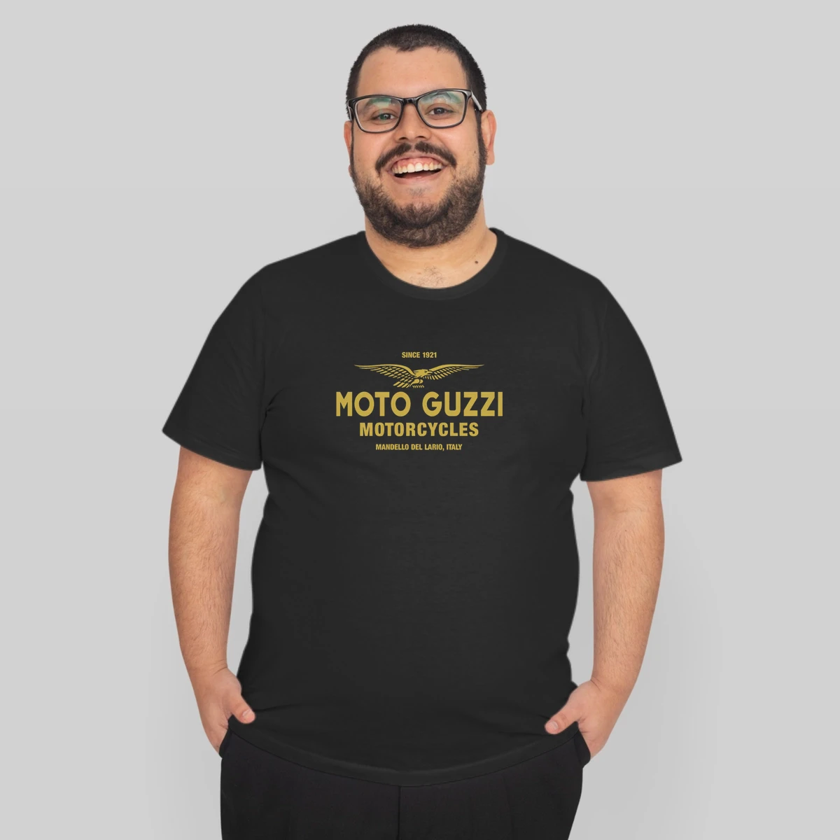 Moto Guzzi Motorcycle Vintage Retro Gold