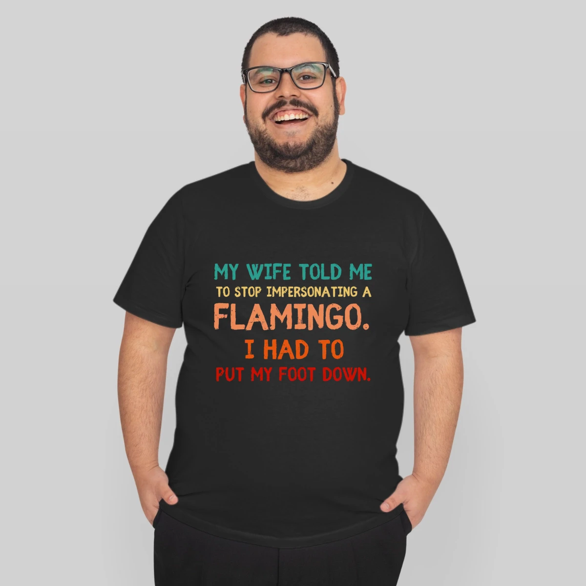 Funny Flamingo Pun Sarcastic Dad Humor