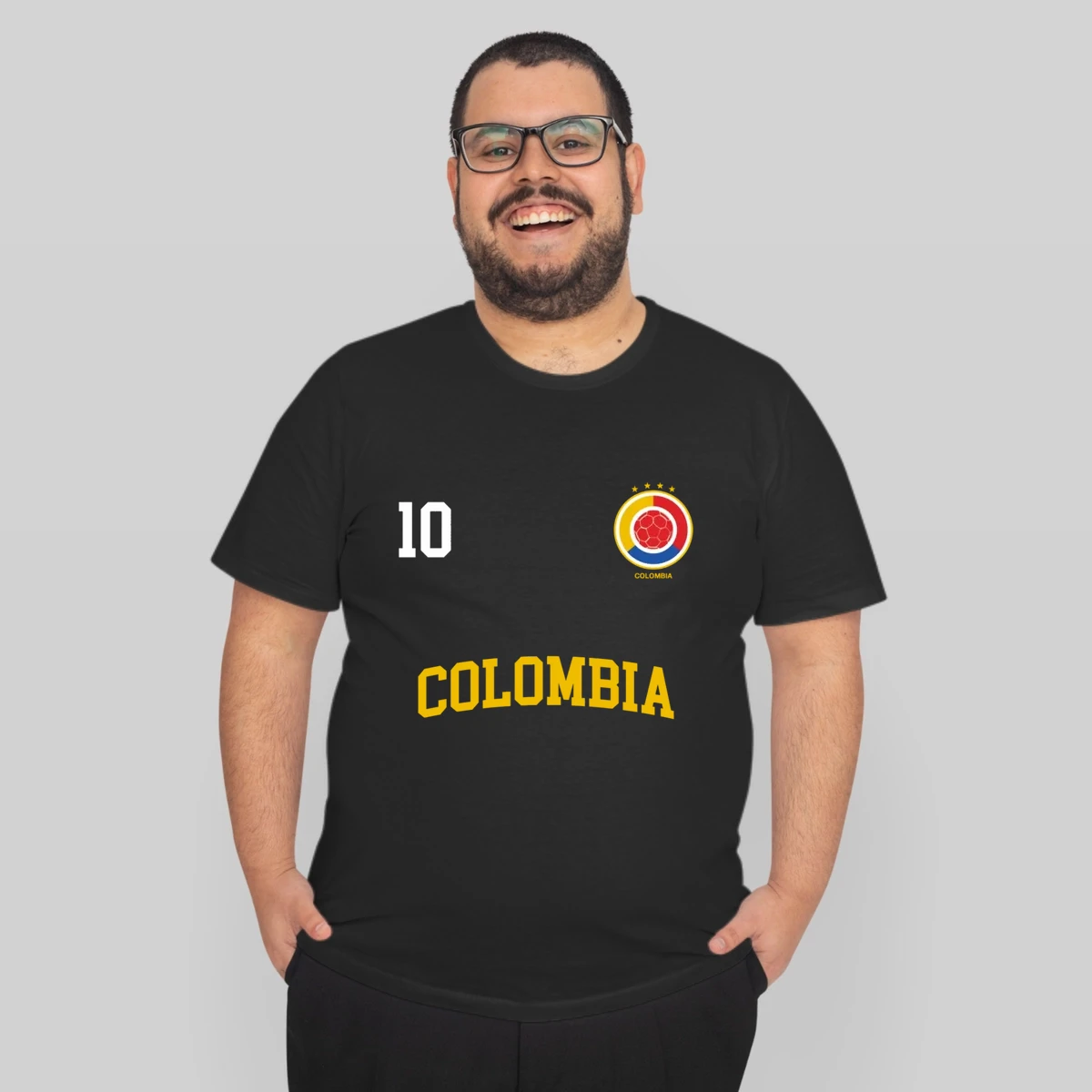 Colombia Soccer No 10 Colombian Flag Camiseta Fut