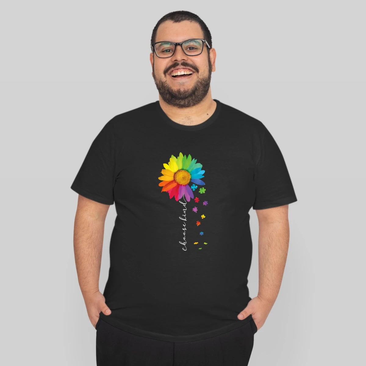 Choose Kind Autism Rainbow Sunflower Warrior
