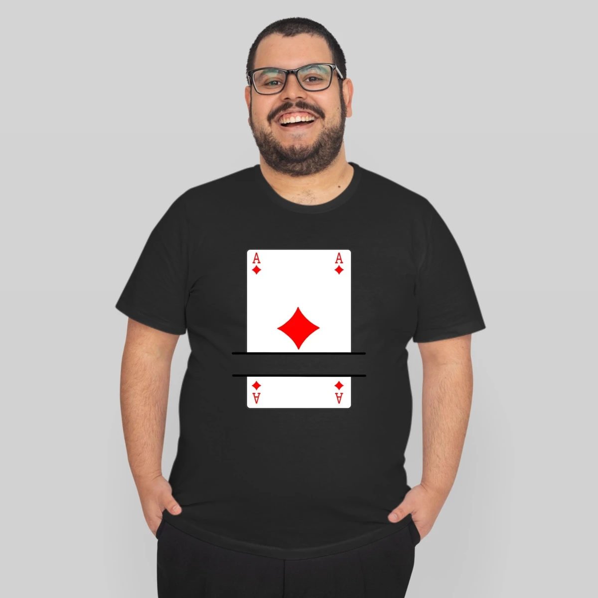 Playing Card Ace Of Diamonds With Banner Space