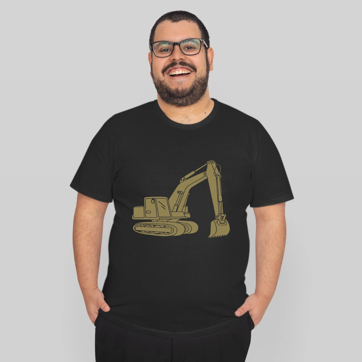 Excavator Silhouette Equipment Operator Constructi