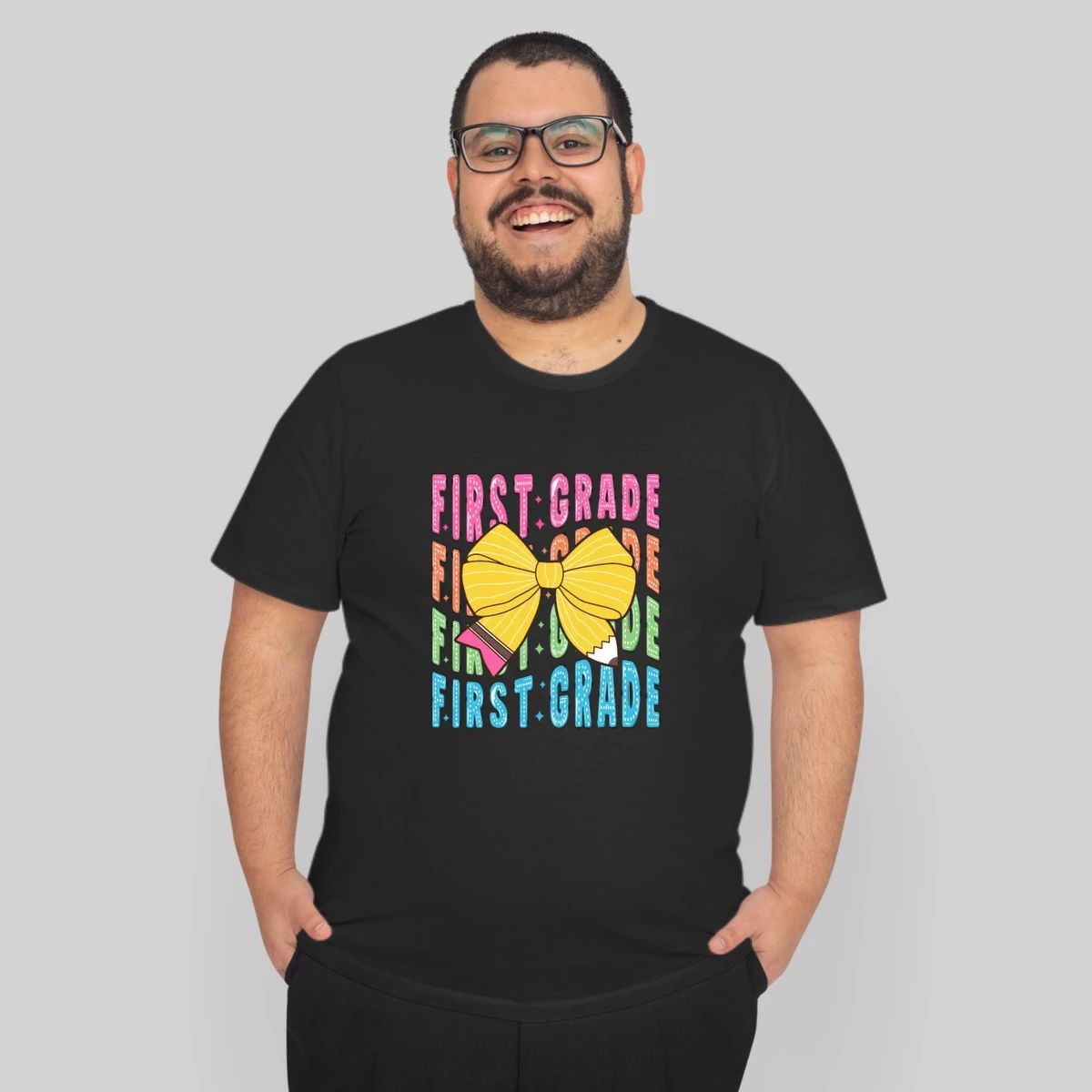 Retro Coquette 1st Grade Teacher Student Fun Backh