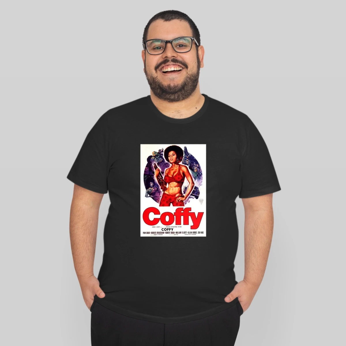 Coffy Foxy Brown Pam Grier Popular Blaxploitation Vintage Movie Fan T