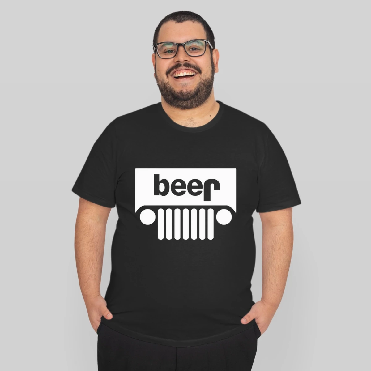 Jeep Logo Beer Black