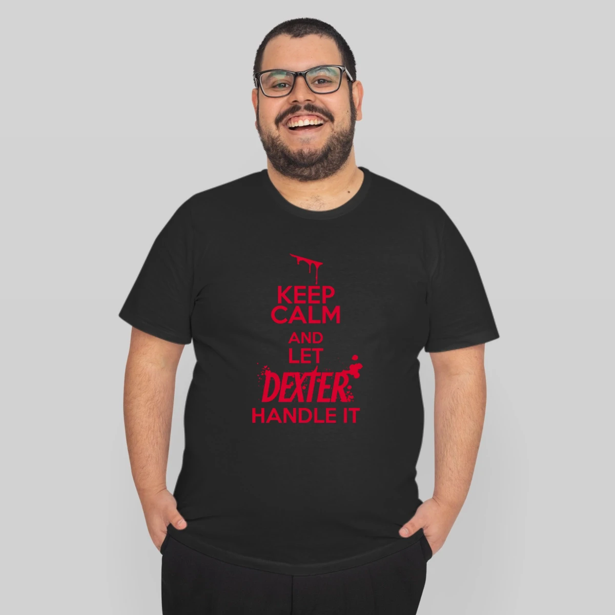 New Dexter Morgan Keep Calm And Let Dexter Handle It Cool Navy