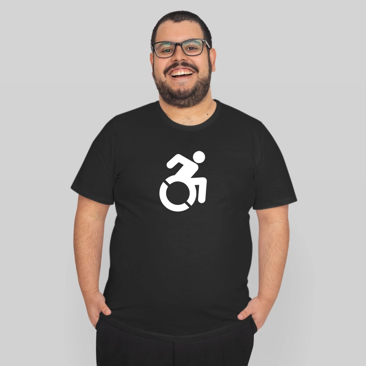 Speeding Wheel Chair Disability Special Olympics Fan