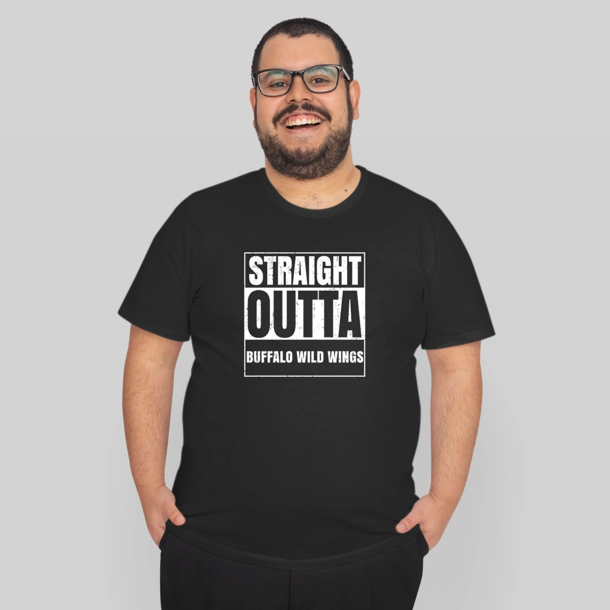 Straight Outta Buffalo Wild Wings Restaurant Fast Food Chain Eatery Compton Parody
