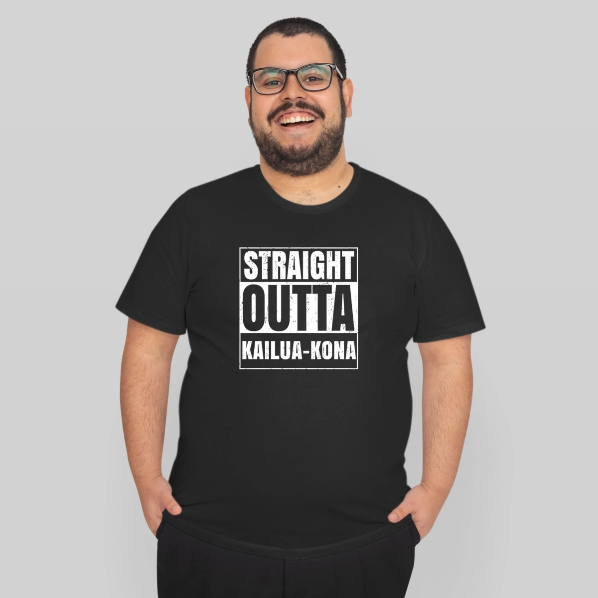 Straight Outta Kailua Kona Hawaii City Compton Parody Grunge