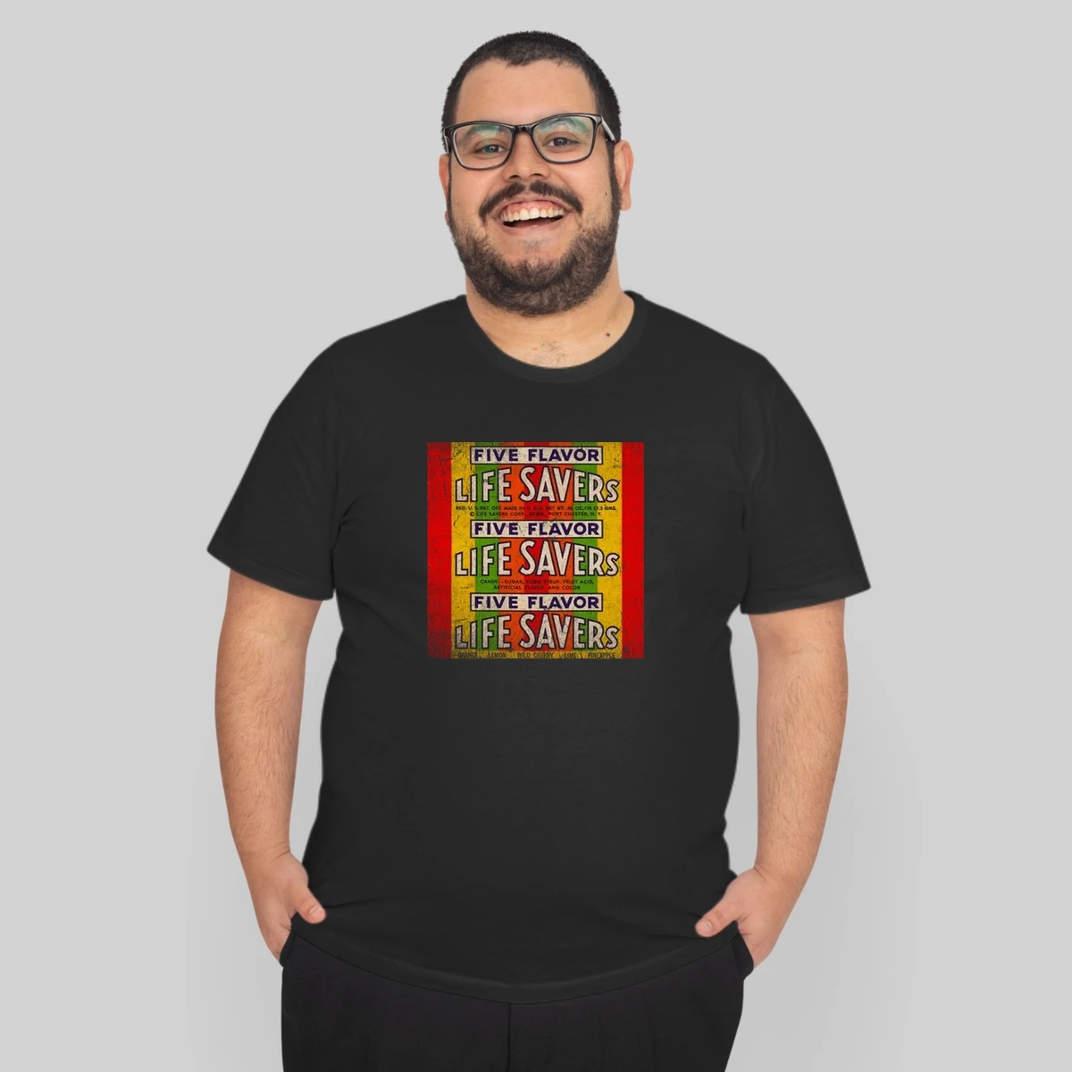 Five Flavor Life Savers Candy Retro Look