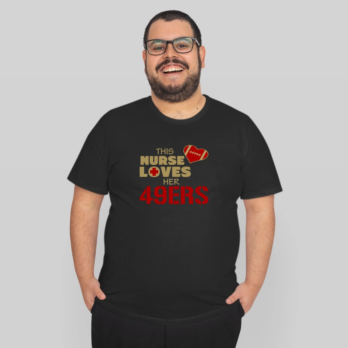This Nurse Loves Her 49ers Football San Francisco 49ers Team Colors Ladies