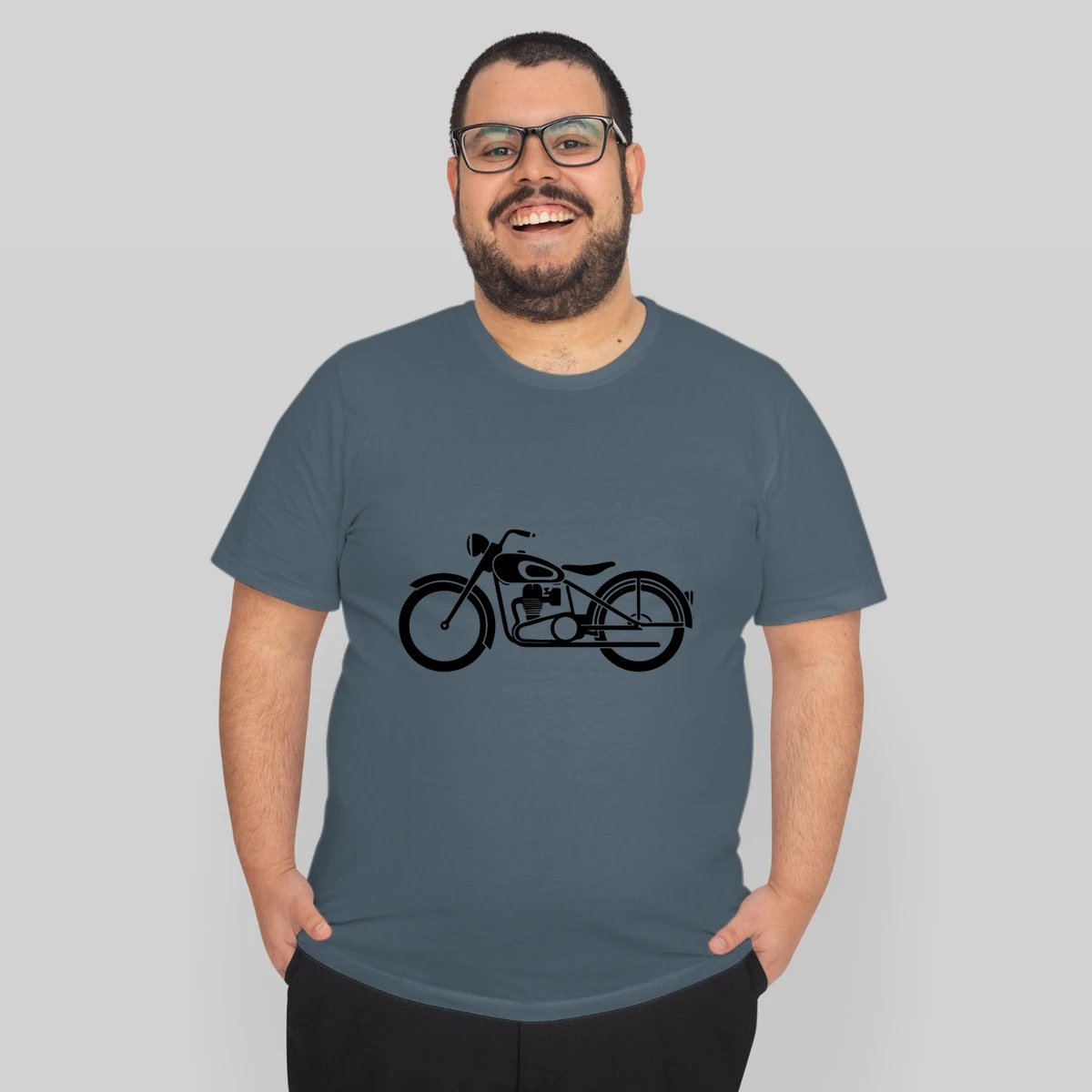 Vintage Motorcycle Old School Rider