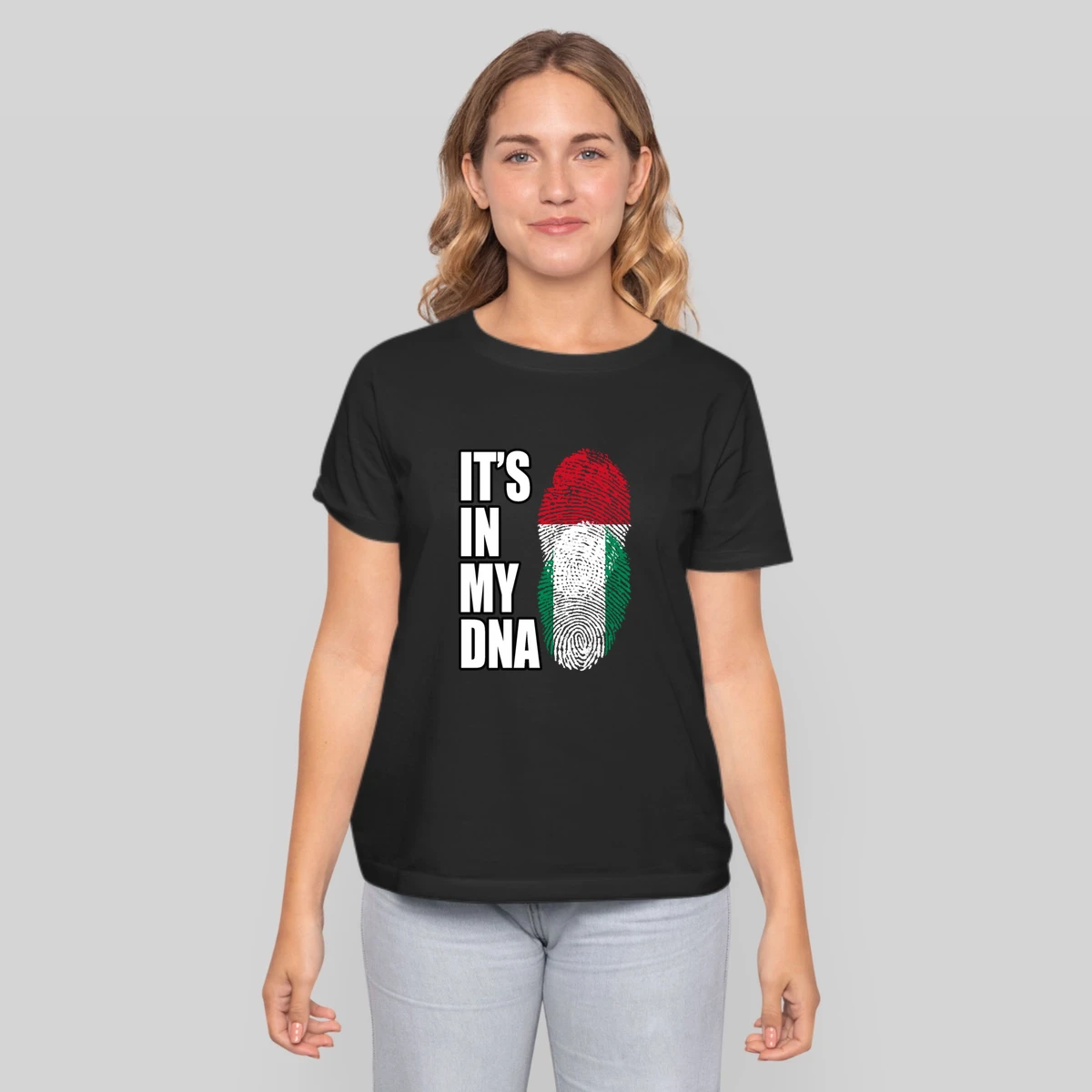 Indonesian And Nigerian Mix Heritage Dna Flag