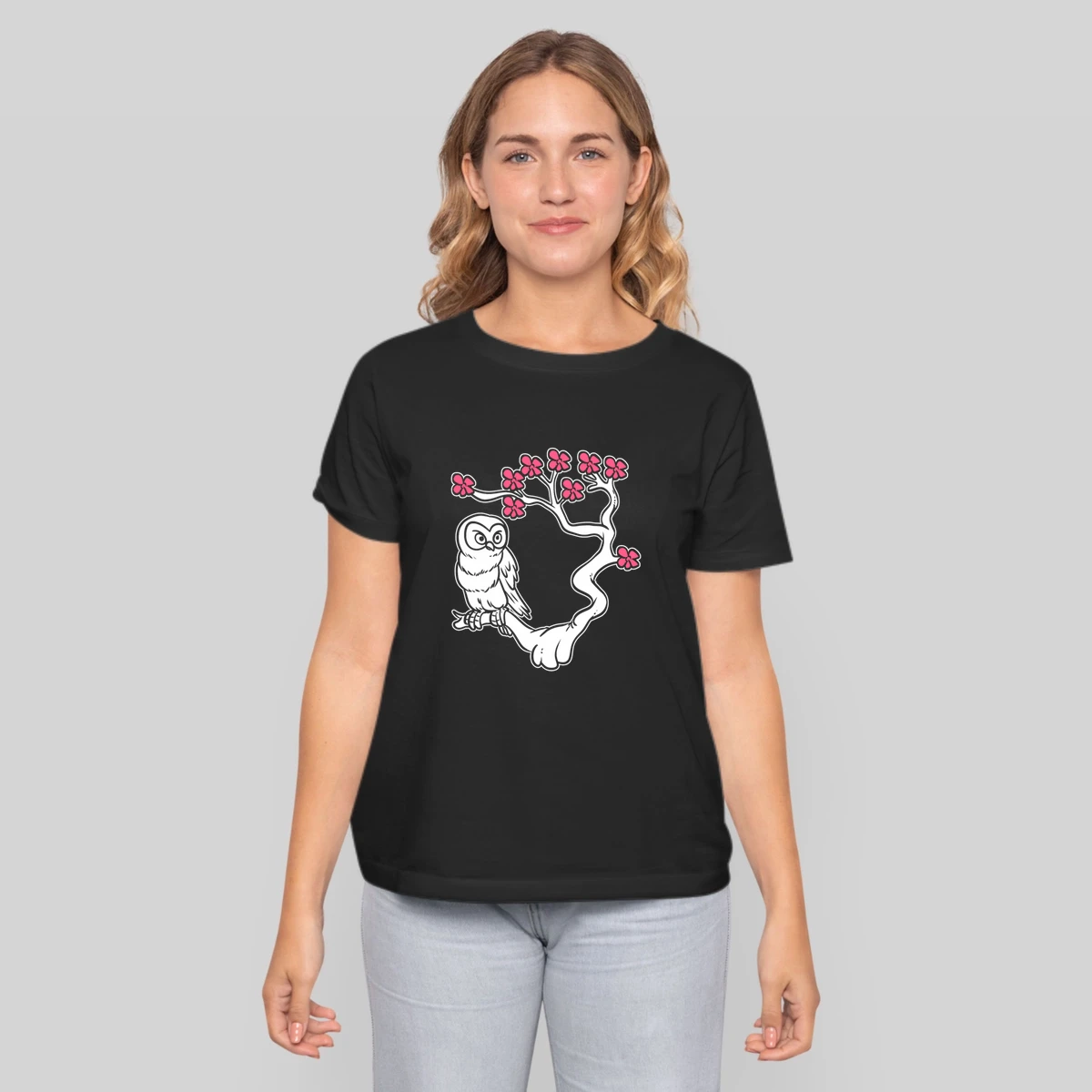 Owl Cherry Blossom Animal Trainers Gift