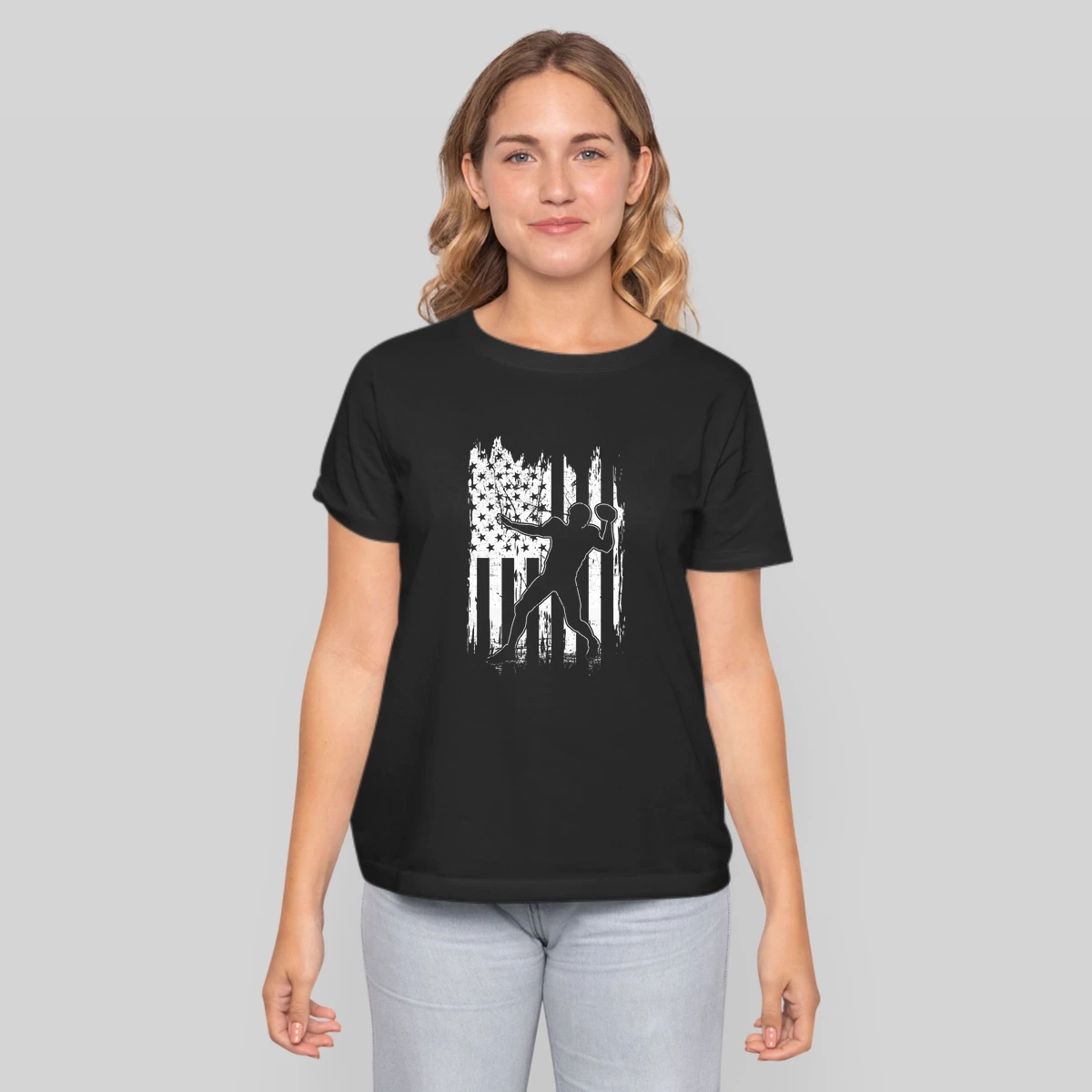 10 American Football Player Usa Flag