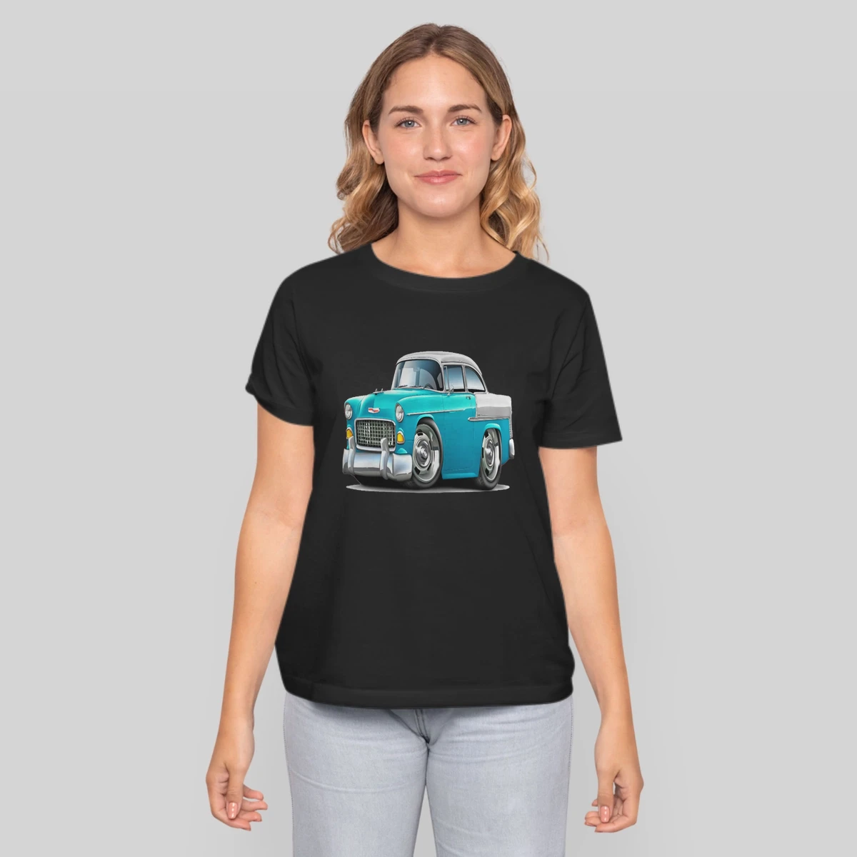 1955 Chevy Belair Turquoise Car Mens Premium