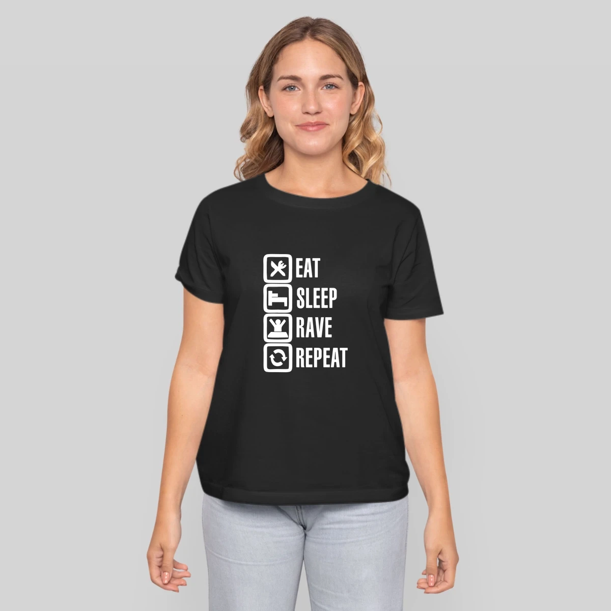 2018 Funny Eat Sleep Rave Repeat