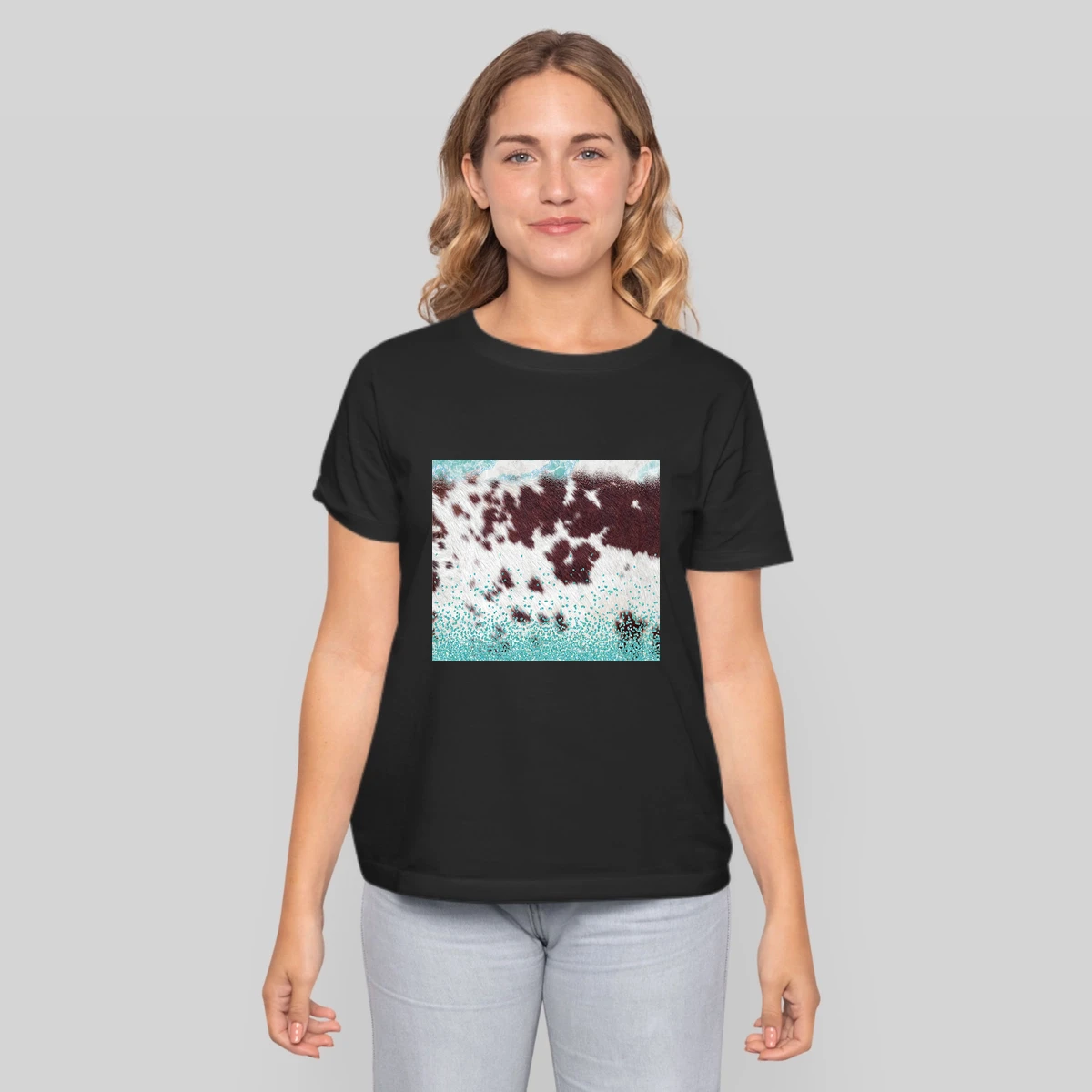 20oz Skinny Tumble Glitter Cow