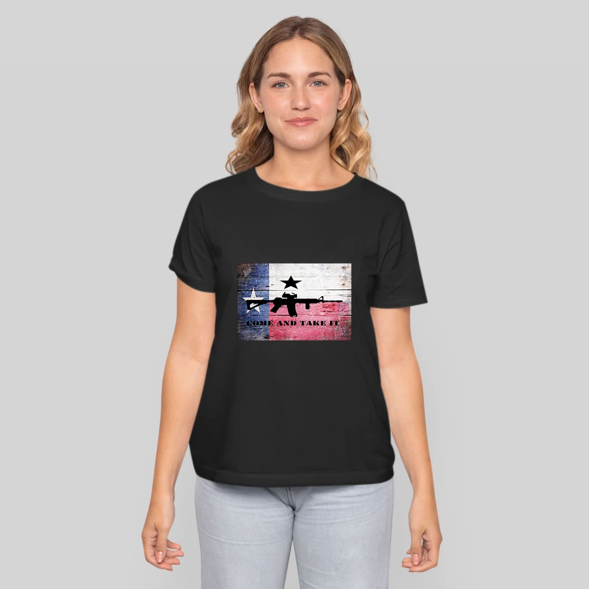 Come And Take It Ar 15 Rifle Texas Flag