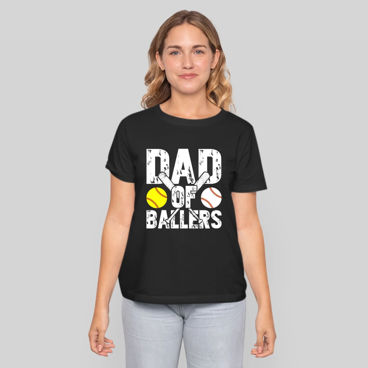 Dad Of Ballers Baseball Softball Father Day