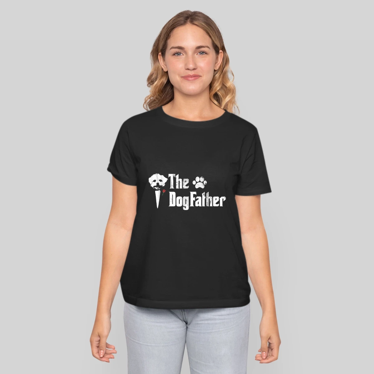 Mens The Dogfather Maltese Dog Dad Fathers Day Gift
