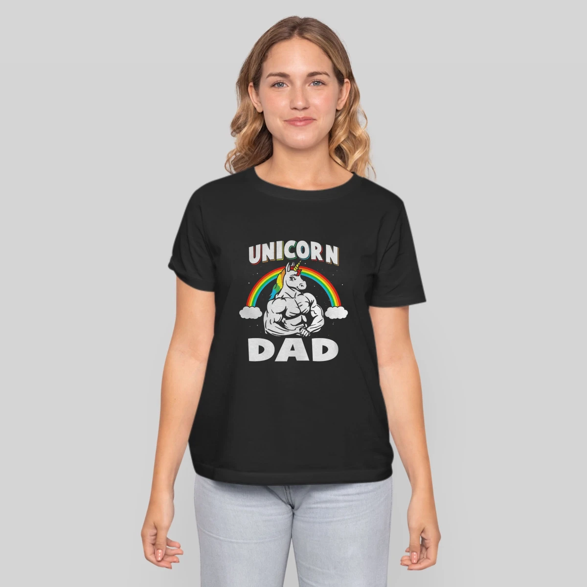 Mens Unicorn Dad T Rainbow Unicorns Gift