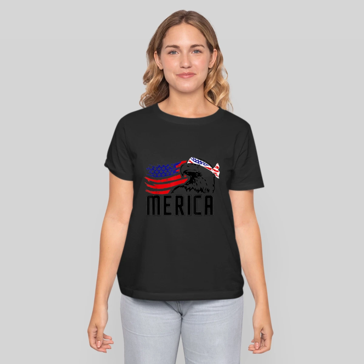 Merica Bald Eagle 4th Of July American Flag