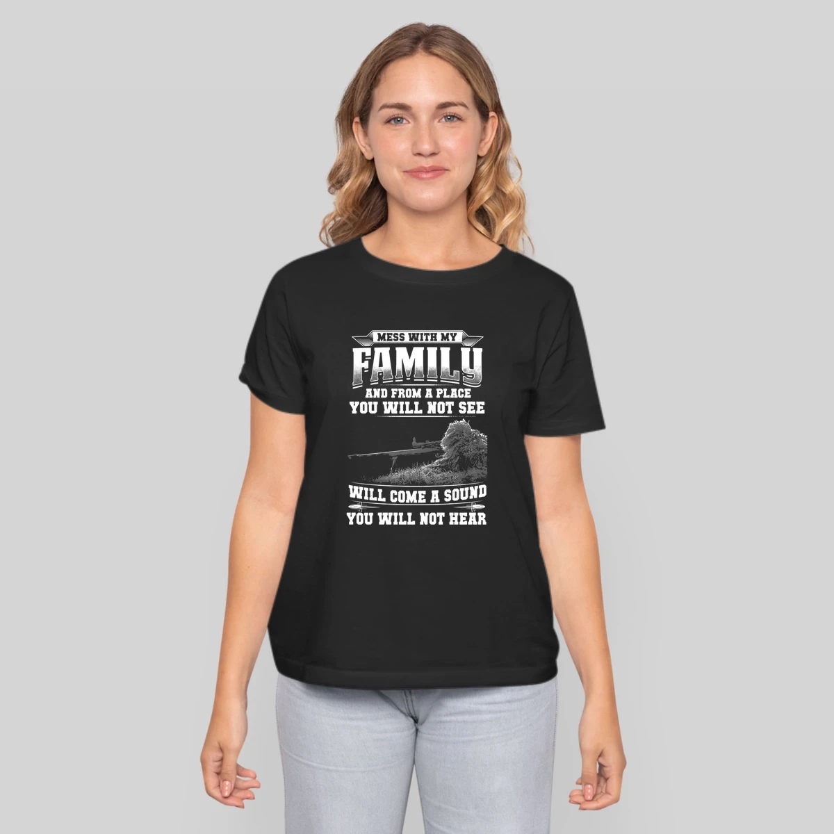Mess With My Family Military Hot