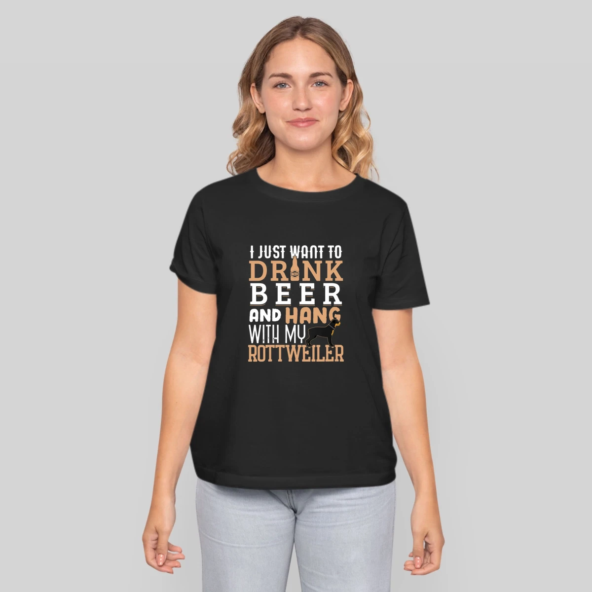 Rottweiler Dad Funny Fathers Day Rottie Dog Beer