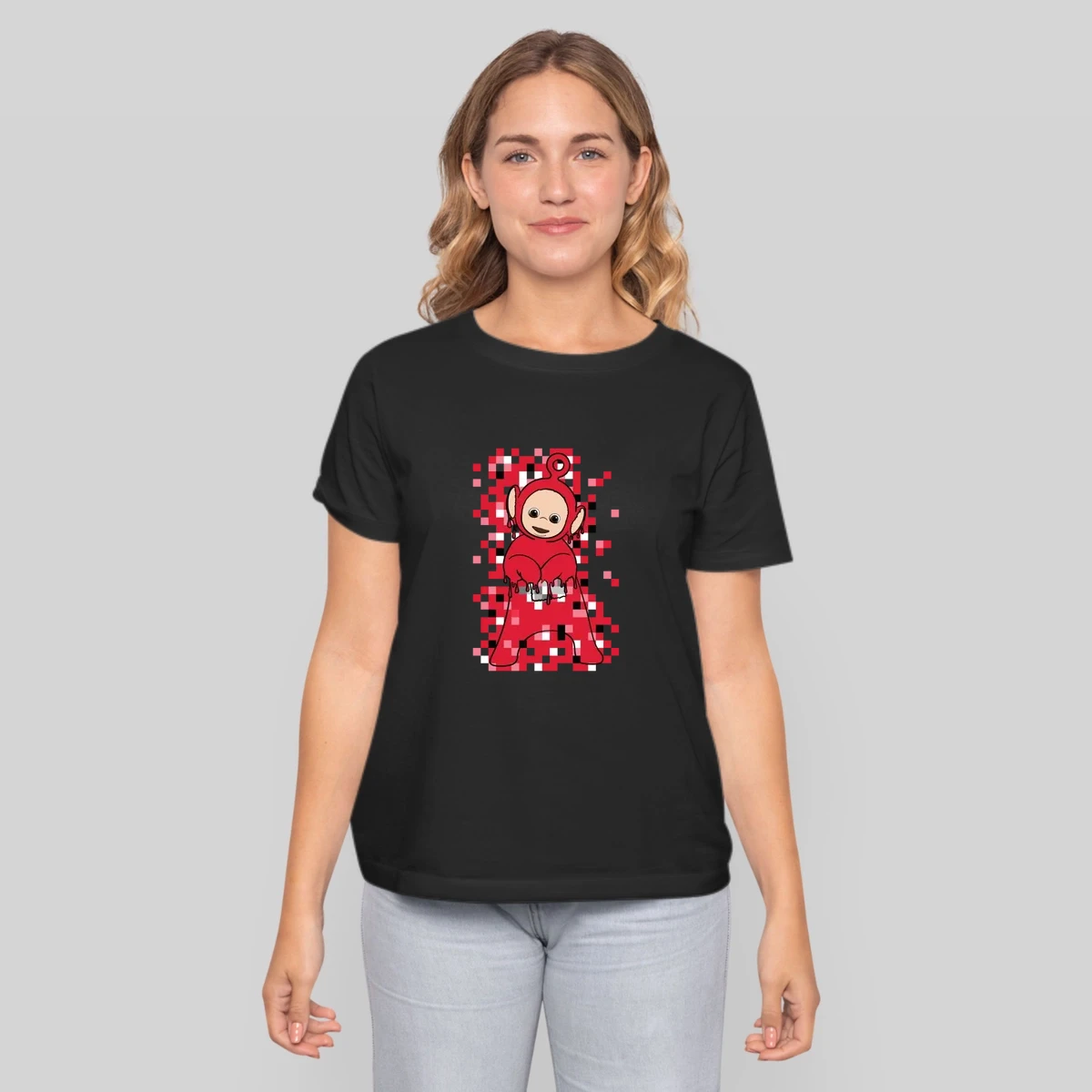 Teletubbies Po In A Cool Pixel And Drip Design