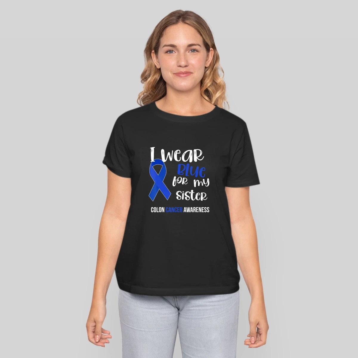 Colon Cancer Awareness Survivor Gift Blue Ribbon