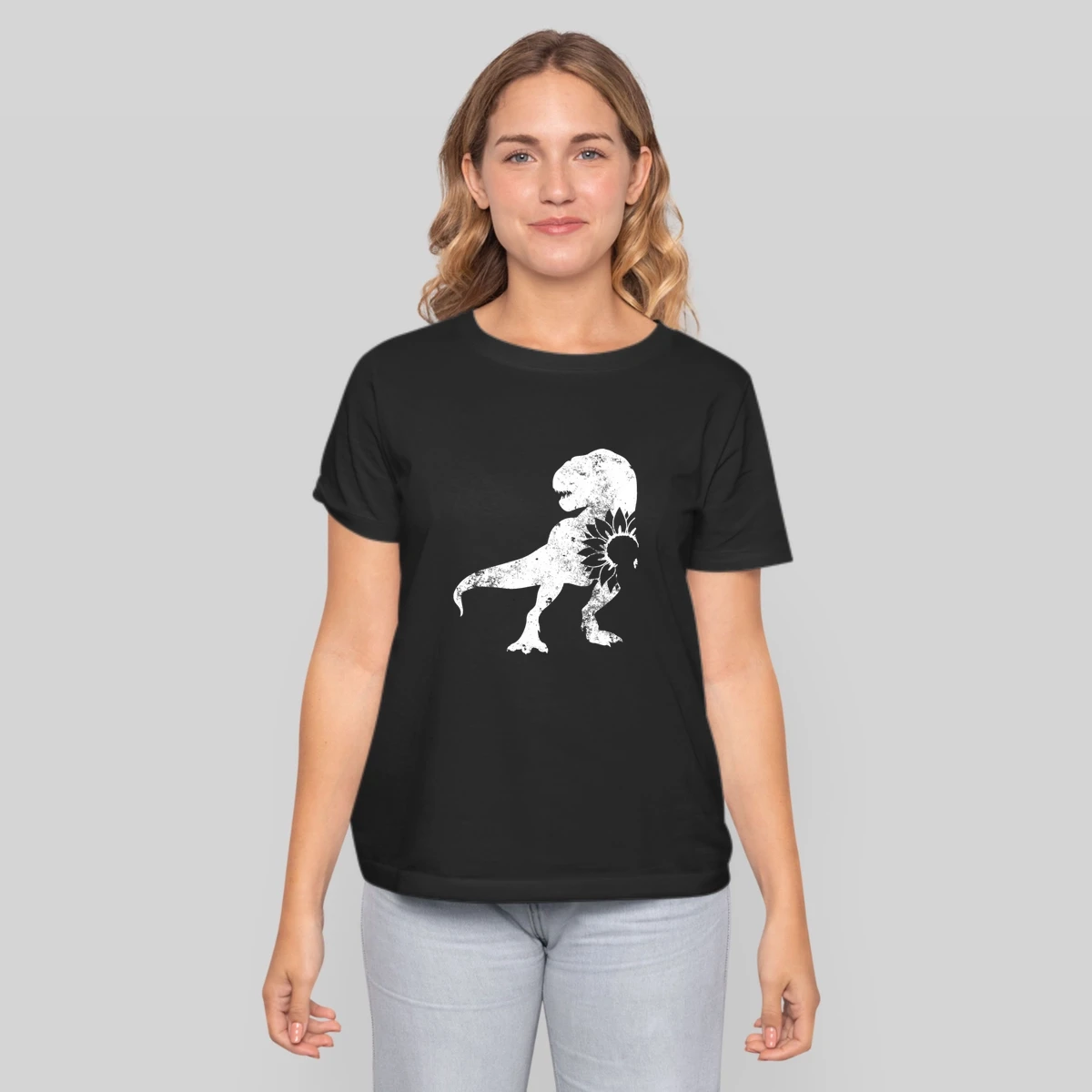 Vintage Dinosaur Graphic Sunflower Mother Gifts