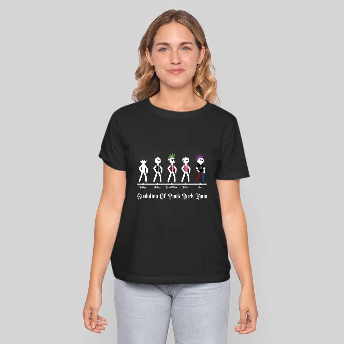 Evolution Of Punk Rock Dads Funny Fathers Day