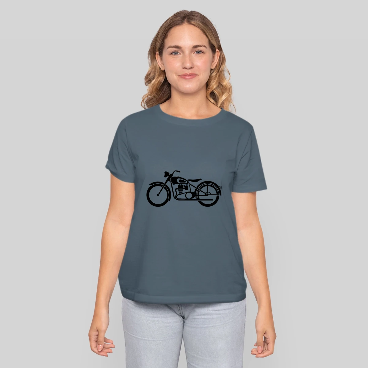 Vintage Motorcycle Old School Rider