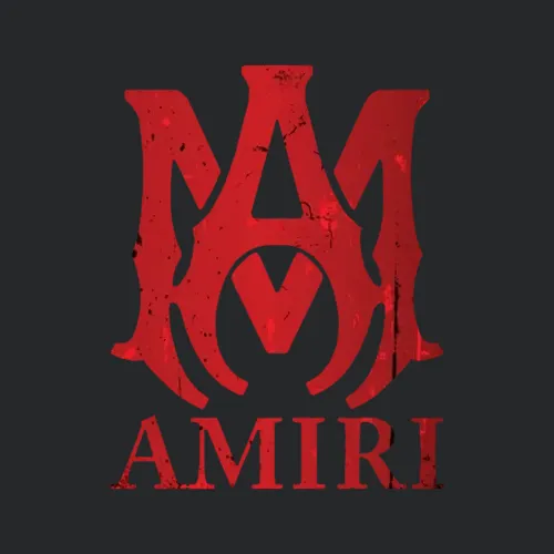 Amiri Red Grunge Style