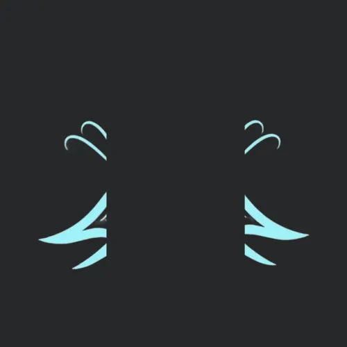 Frozen Symmetry Ice Blue Tribal Elegance