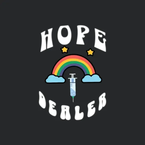 Hope Dealer Funny Nursing Rainbow Clouds N Syringe