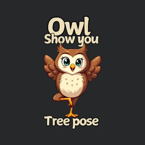 Owl Doing Tree Pose