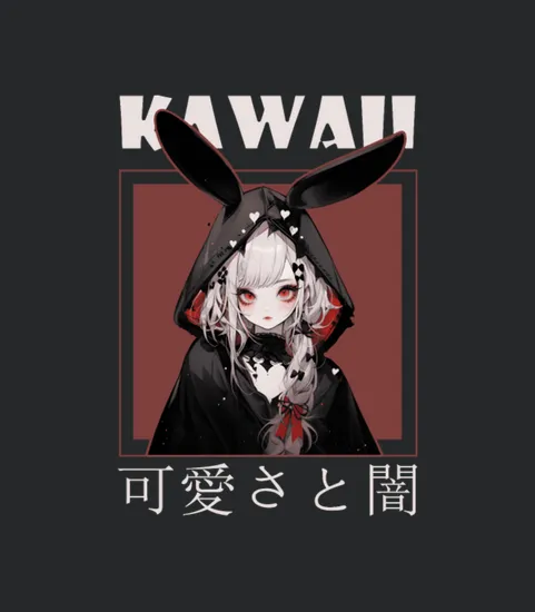 Rabbit Anime Girl Emo Grunge Yami Kawaii Aesthetic