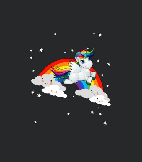 Rainbow Clouds Unicorn Gift Idea Design