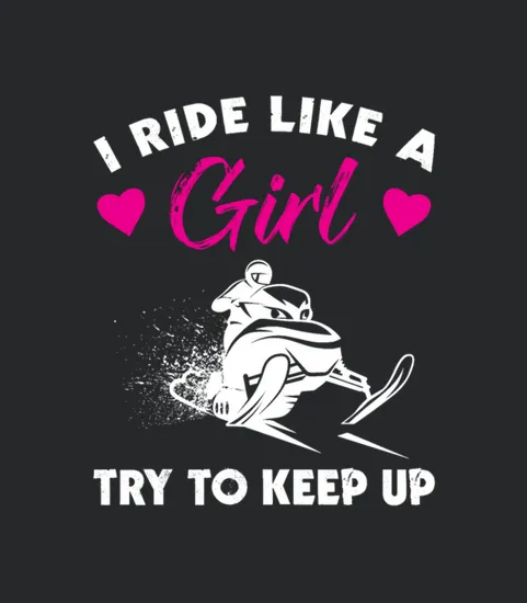 Snowmobiling Girl Snowmobile Rider