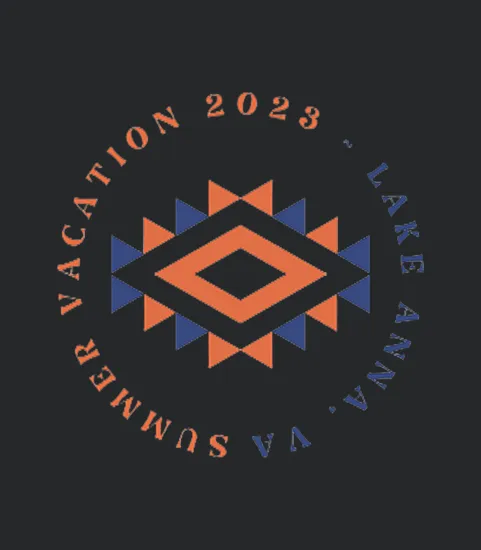 Summer Vacation Lake Anna Virginia 2023 Orange Blu