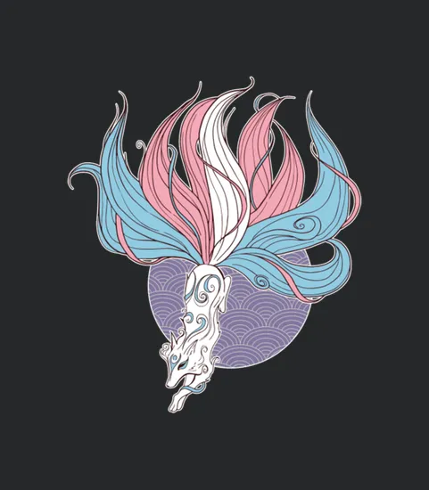 Transgender Pride Kitsune