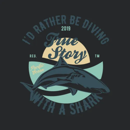 Id Rather Be Diving With A Shark
