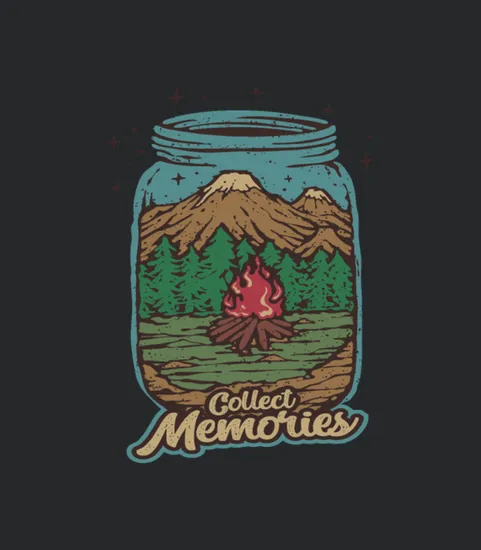 Collect Memories Camp Outdoors Nature Graphic