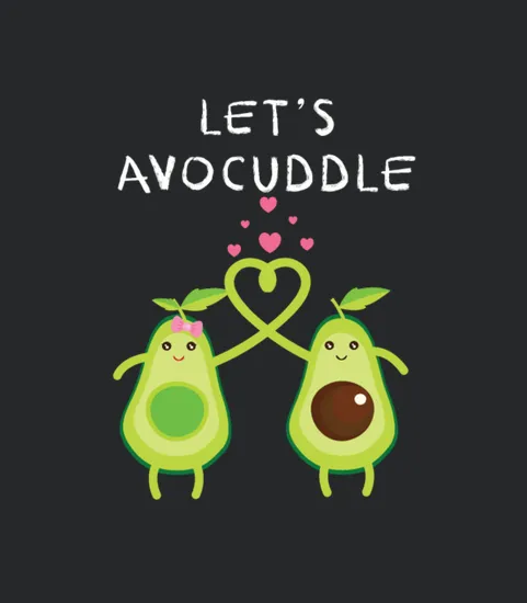 Let S Avocuddle Avocado Funny Gift Tees