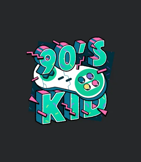 The 90s 1990s Kids Kid Child Gameboy Throwback